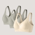 thumbnail image 1 of Warop Women's Push-Up Bra, Seamless Anti-Sagging with Full Coverage, Solid Color for Daily Comfort, 1 of 9