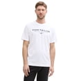 thumbnail image 2 of TOM TAILOR Camiseta para hombre - camiseta estampada, cuello redondo, corte recto, algodón Blanco 2XL (XX-Large), 2 of 6