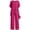 Red, variant on Yigetop Women's Asymmetric Capelet 2 Piece Pant Suit Round Neck Loose Fit Wide Leg Trousers Elegant Comfortable Outfits for Formal Events Beige L
