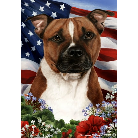 Pit Bull Terrier - Best of Breed  Patriotic I Garden
