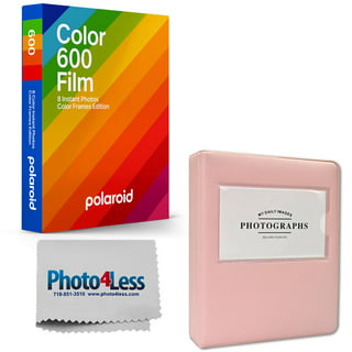 Polaroid Black & White Instant Film for 600 (8 Exposures) + Polaroid Color  Instant Film for 600+ Album + Cloth 