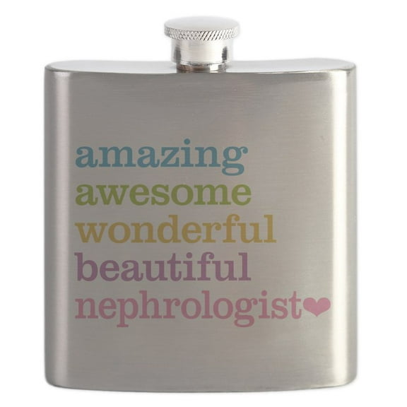 CafePress - Nephrologist Flask - Stainless Steel Flask, 6oz Drinking Flask