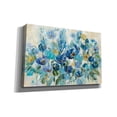 thumbnail image 2 of Epic Graffiti 'Scattered Blue Flowers' by Silvia Vassileva, Canvas Wall Art, 40"x26", 2 of 2