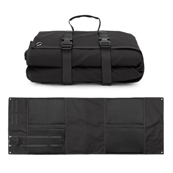 Foldable Camping Mat for Outdoor Adventures with Lightweight Aluminum Fold Design Ideal for Motorcycle Travel and Camping in 75x200cm 1000D Quilted Mat