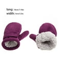 thumbnail image 3 of Billuyoard 1 par de manoplas para niños, manoplas forradas para al aire libre, color morado Type3 NO3, 3 of 6