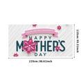 thumbnail image 4 of Floral Design Mother's Day Banner Pink Flower You're the Best Mom Ever for Mother's Celebration Home Decoration Family Gathering, 4 of 8