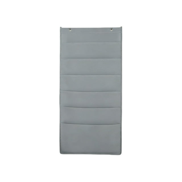 B Wall Mount File Storage Bag, Non-Woven Fabric Organizer With Multiple Pockets For Documents And Magazines, 31X15In