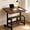 Three-layer Flip-top Thickened Reinforced Walnut Color, variant on Adjustable Rolling Sit Stand Computer Desk Double Storage Tilting Desktop Lockable Wheels