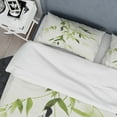 thumbnail image 4 of Designart 'Simplist Bamboo Leaves I' Cottage Bedding Set - Duvet Cover & Shams, 4 of 4
