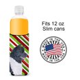 thumbnail image 4 of Akita Candy Cane Holiday Christmas Ultra Hugger for slim cans, 4 of 6