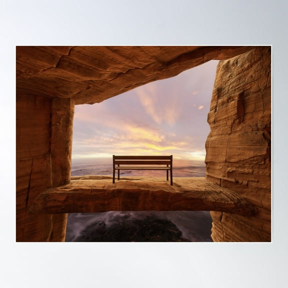 Horizons Unseen Poster Wall Art, Modern Wall Decor For Living Room Bedroom, 8x12 UNFRAMED