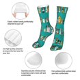 thumbnail image 3 of KLL Cartoon Dogs Print Womens Crew Socks Athletic Middle Tube Long Socks Novelty Socks Gifts For Men, 3 of 7