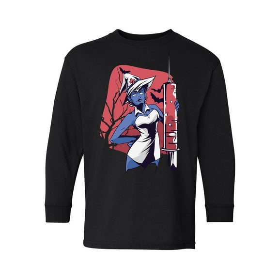 Awkward Styles Halloween Youth Sweatshirt Witch Nurse Crewneck Tee for Kids