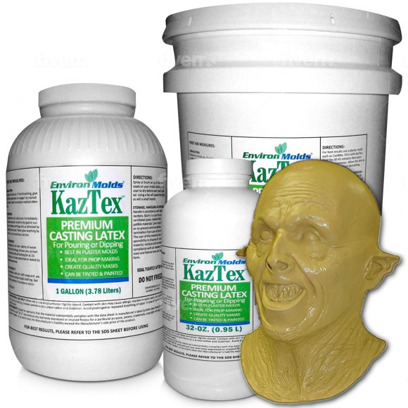 Látex de colada KazTex Environmolds 946 ml para fabricación de máscaras