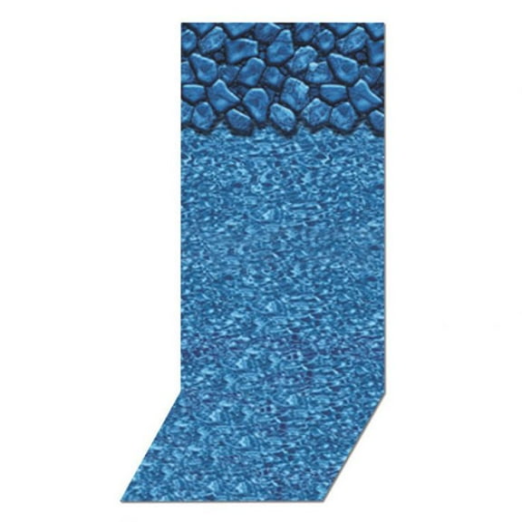 Harris Pool Products Beaded Replacement Liners For Above Ground Swimming Pools – 24’ Round, 48” Wall Height, 25-Gauge – Boulder Swirl.