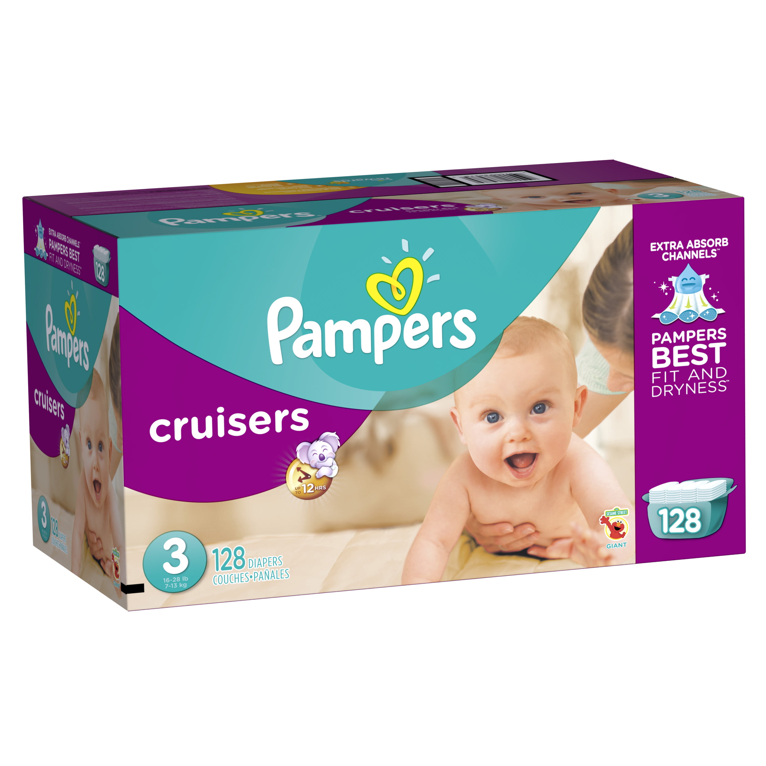 Pampers Couches Cruisers 360, taille 6, 48 couches - 48 ea