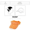 thumbnail image 3 of GDREDA Summer Baseball Caps Bling Rhinestones Sport Hats Adjustable Summer Cap Visor Caps Unisex，Orange, 3 of 6