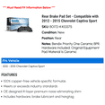 thumbnail image 2 of Rear Brake Pad Set - Compatible with 2012 - 2015 Chevy Captiva Sport 2013 2014, 2 of 2