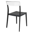 thumbnail image 2 of Luxury Commercial Living 33" Black Refined Patio Dining Chair, 2 of 7