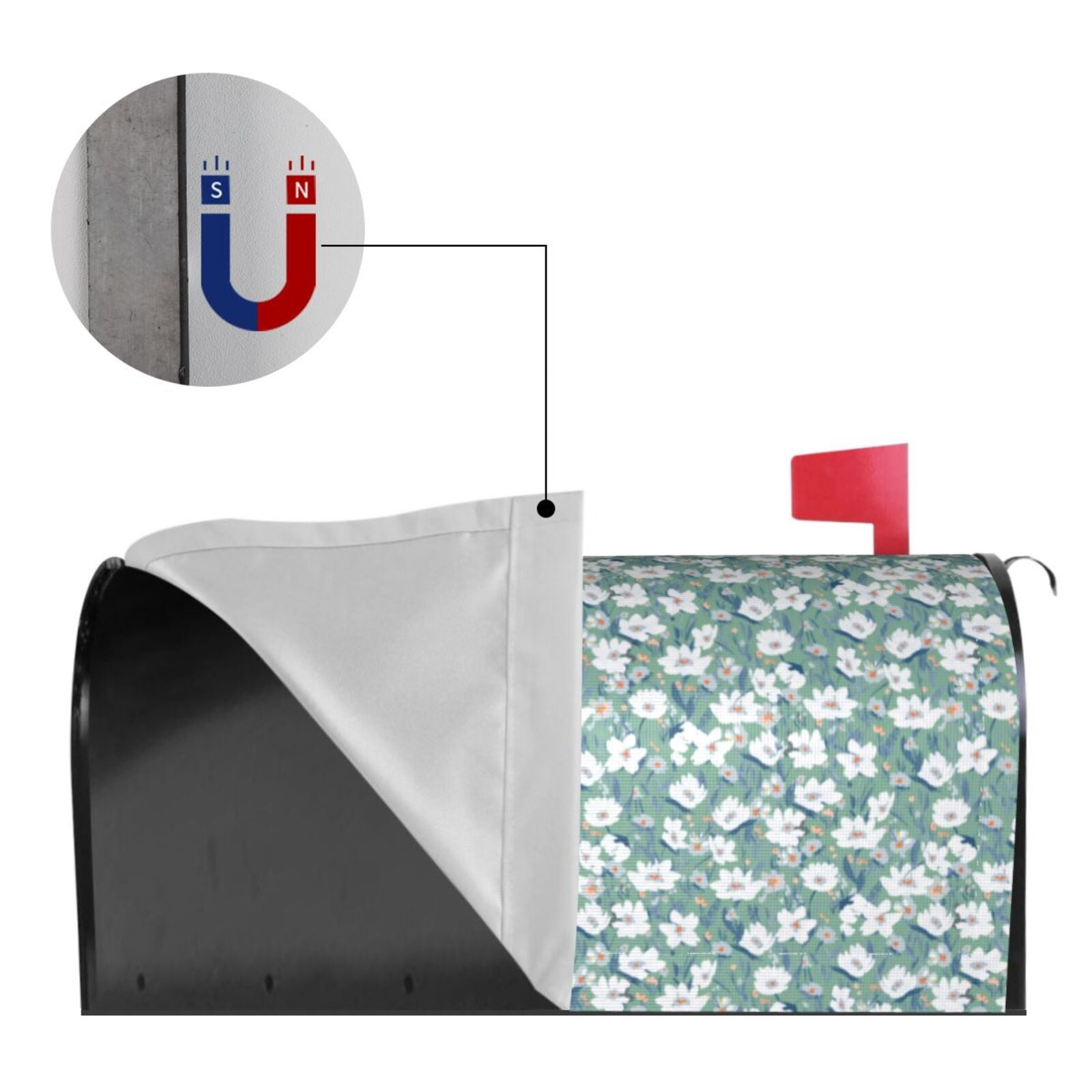 Kdxio Magnetic Mailbox Cover 25.5x21 in Mailbox Cover Outdoor Decoration Holiday Mailbox Covers for Home Garden Yard-25.5x21 in