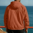thumbnail image 3 of Txeol Mens Jackets UPF 50+ Sun Protection Full Zip Hoodies Lightweight Breathable Long Sleeve UV Fishing Hiking Hooded Jacket,Wine,M, 3 of 5