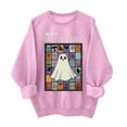 thumbnail image 2 of Patlollav Pntutb Womens Round Neck Halloween Day Sweatshirts Winter Long Sleeved Polyester Tops, 2 of 5
