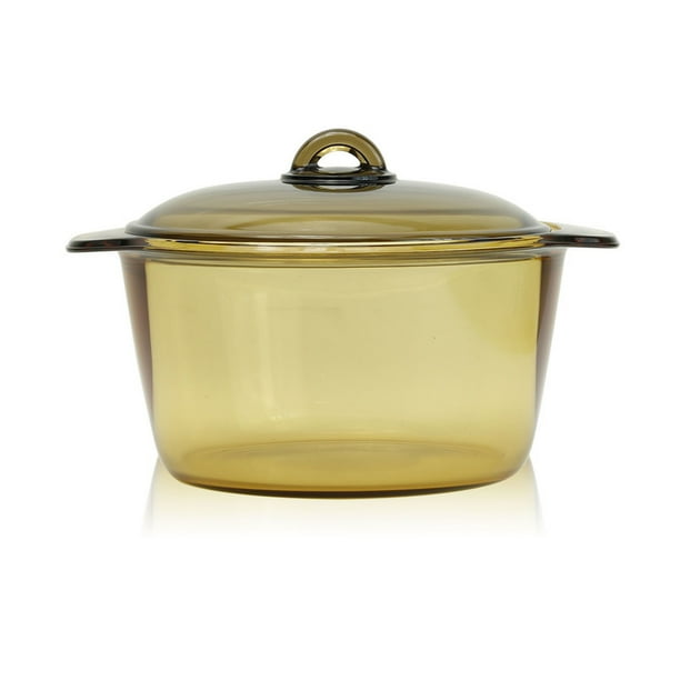 Luminarc France Amberline Blooming Heatresistant Glass Casserole Cooking Pot (5L)