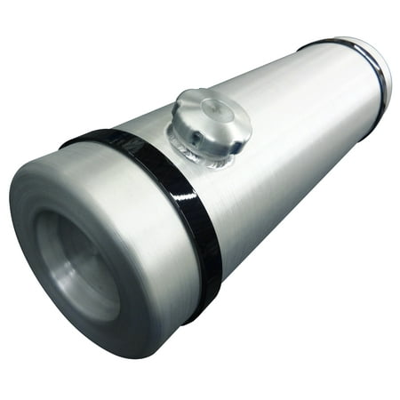 8x40 End Fill Round Spun Aluminum Gas Tank - 8.25 Gallon