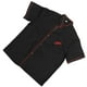 thumbnail image 5 of Uniforme de chef unisex de manga corta, camisa básica de chef para catering, panadería, servicio de alimentos, restaurante, talla M (negro), 5 of 5