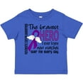 thumbnail image 3 of Inktastic Pancreatic Cancer Bravest Hero I Ever Knew 1 Boys or Girls Toddler T-Shirt, 3 of 5