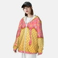 thumbnail image 3 of Kdxio Pink Ice Cream Print Women Men Sun Protection UPF 50+ Jackets Zip Up Long Sleeve Hoodie Hiking Lightweight with Pockets, 3 of 7