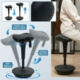 thumbnail image 4 of Vinsetto Tabouret Chaise Oscillant Sans Dossier, Tabouret d'Apprentissage Réglable, Noir, 4 of 10
