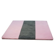 Angle View: Snug Square Play Mat - Large 55" Ultra-Comfortable, Plush Foam Playmat for Baby, Toddler, and Children with Bonus Carry Case (Pink-Slate)