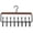 Black, variant on Goodw7 Wooden Belt Hanger for Closet 8 Hooks, Space Saving Tie Rack Organizer with Rotating Hook, Multipurpose Accessory Holder for Scarves Bags in Bedroom Wardrobe Entryway