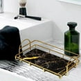 thumbnail image 3 of Iron Storage Shelves Wire Vanity Organizer Rack for Dresser and Countertop Dark Blue, 3 of 8