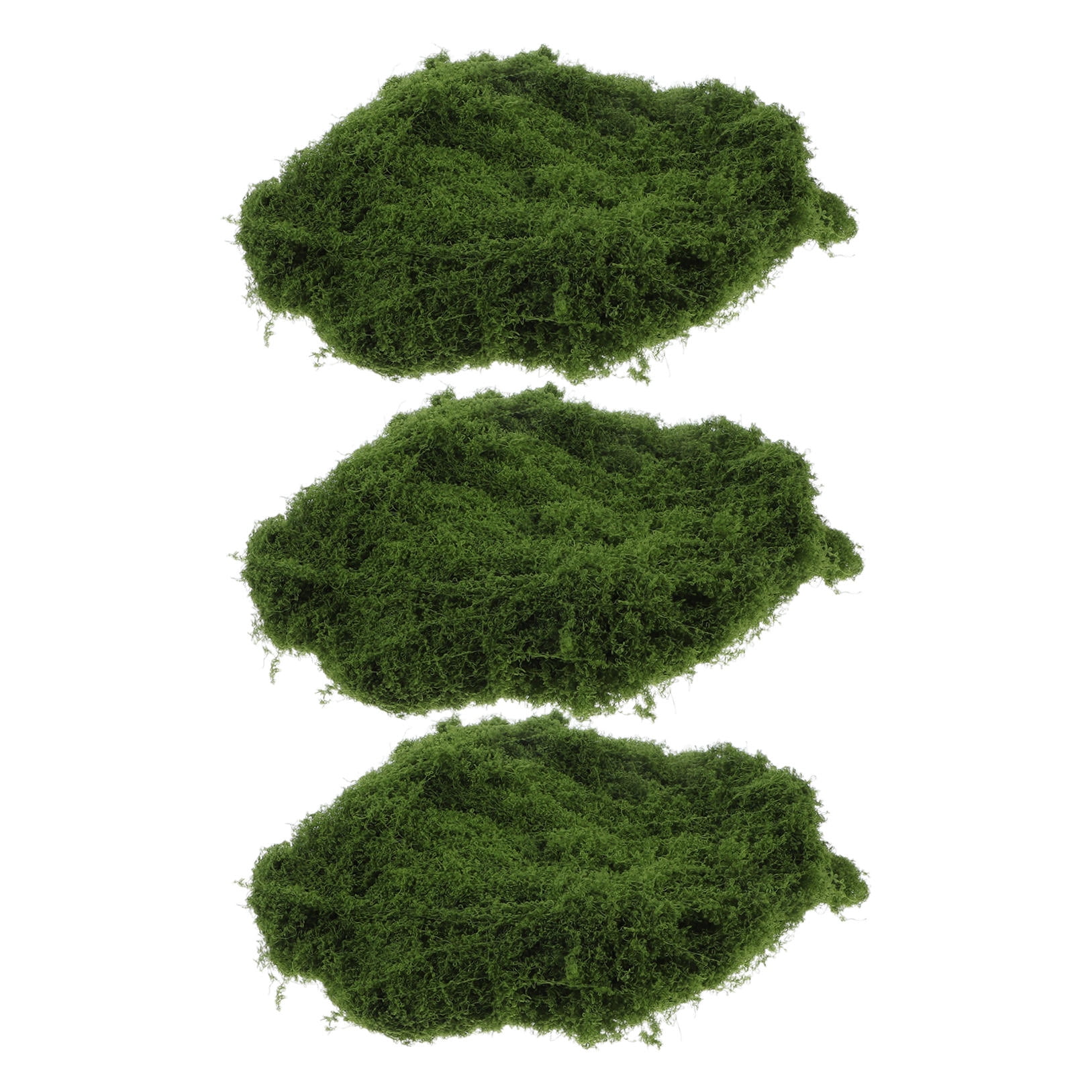 SKISUNO Olive Green Polyester Artificial Moss Blocks for Decor, Easy to Use Lifelike Craft Centerpieces, 10oz 3pcs