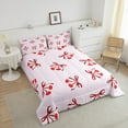 thumbnail image 4 of Erosebridal Lips Bowknot Comforter Sets Queen Size,Pink Red Bedding Queen Comforter Set,Kawaii Bow Bedding Sets Queen with Comforter,Breathable Teenager Bedroom Decor,Reversible,3 Pieces, 4 of 8