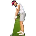 thumbnail image 1 of Star Cutouts SC2023 Woman Golfer Life Size Cardboard Cutout, 1 of 1