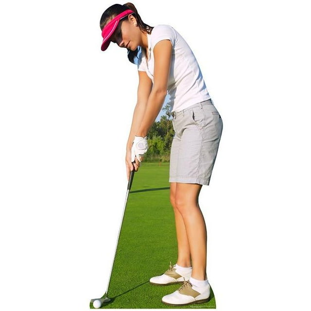 Star Cutouts SC2023 Woman Golfer Life Size Cardboard Cutout