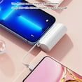 thumbnail image 2 of Capsule 5000mAh avec Ligne de Recharge, Banque de Poche, Urgence, Mini Portable Type-C et ipone 2 en 1, Incontournable de Voyage, 2 of 7