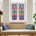thumbnail image 3 of 89Bloom 17.7 x39.4 Inches Decorative Kaleidoscope Dream Stained Glass Window Film, Window Film for Glass Door Heat Control Anti UV, 3 of 7
