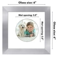 thumbnail image 4 of Americanflat 6" x 6" with Round-Shaped Mat - Silver, 4 of 9