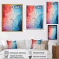 thumbnail image 4 of Designart "Tachisme Tree of Fire and Ice II" Abstract Canvas Wall Art - Modern Red Tachisme Bedroom Canvas Wall Art, 4 of 6