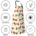 thumbnail image 6 of Bingfone Dachshund Dog Puppy Apron Gifts For Men, Women Professional Grade Chef Apron for Kitchen,BBQ & Grill, 6 of 8