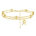 thumbnail image 1 of Tobillera de playa dorada de tamaño ajustable, tobillera de joyería para mujer, regalo de joyería de playa Wmkox8yii fajkfhkj3634, 1 of 1