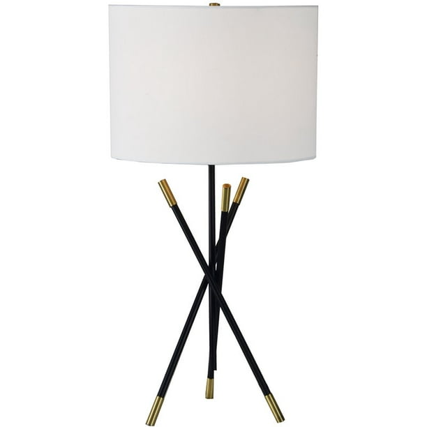 Renwil Modern Glamour Hudswell Table, Modern Antique Brass Table Lamp