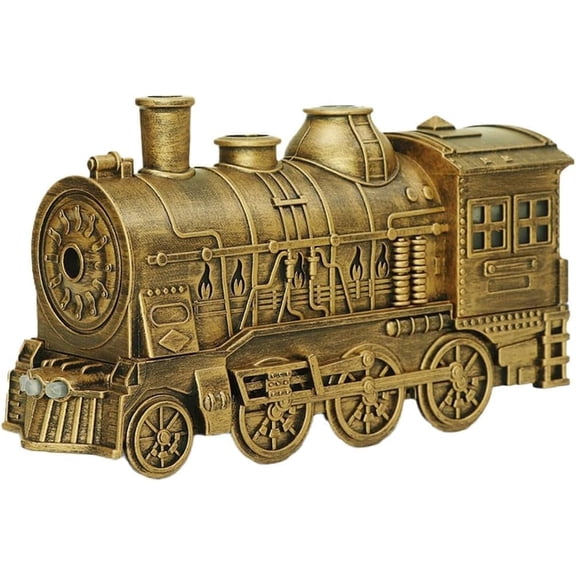 Train Diffusers for Essential Oils, 300ML Essential Oil Diffuser Cool Mist Humidifier Aroma Diffuser with Night Light for Bedroom Desk (Bronze)