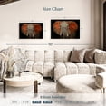 thumbnail image 4 of Elephant Stock Elephant Portrait Wall Art - Horizontal Canvas Wall Art - Living Room Wall Decor - Animal Canvas - Black And Brown Decor - 30" x 20", 4 of 8