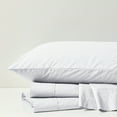 thumbnail image 4 of Comfort Classics 200 Thread Count Relaxed Cotton Percale Sheet Set, King, White, 4 of 9