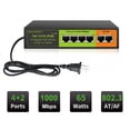 thumbnail image 2 of Conmutador PoE+ SICSOLINK Gigabit de 6 puertos (4 puertos PoE+, 2 Uplink), 2 of 7